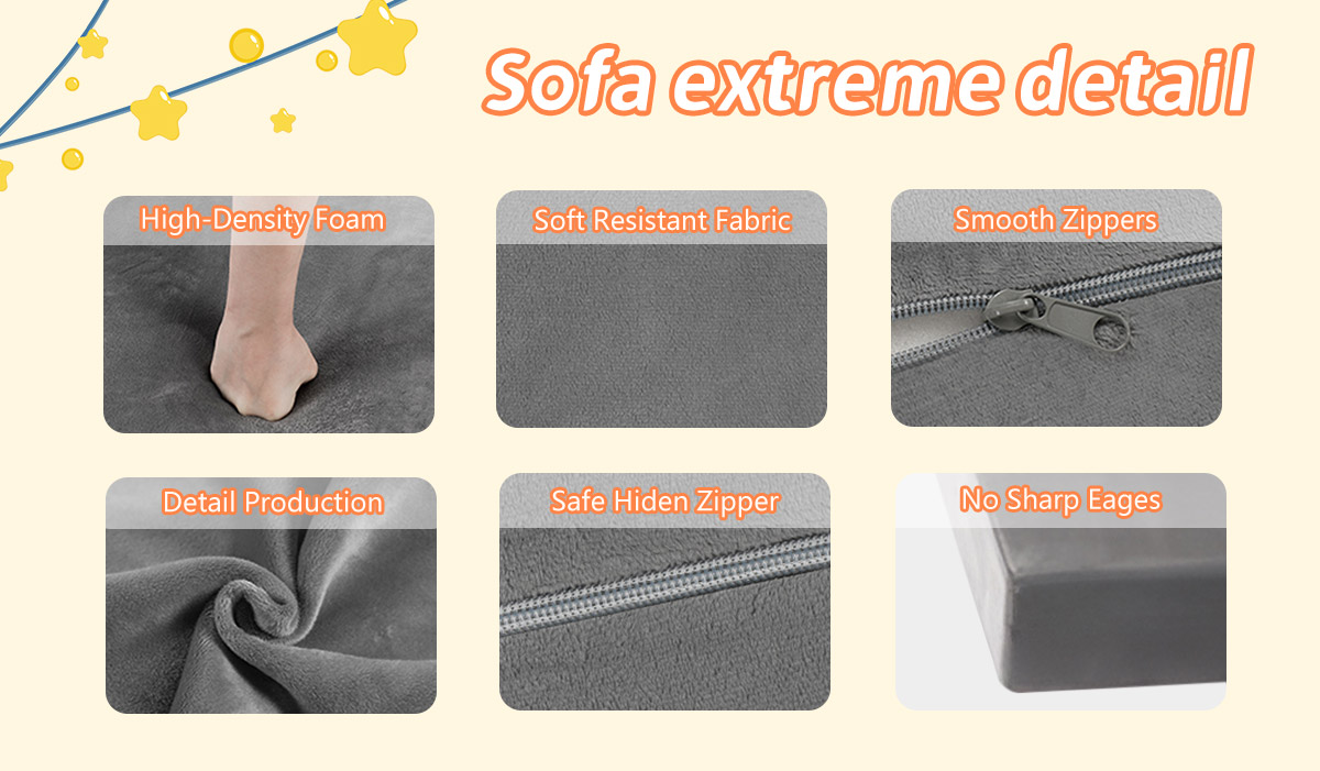 Kids Modular Foam Block Sofa detail