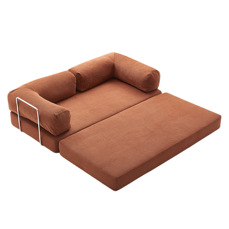 Wholesale Convertible Sofa Bed - Foldable Modular Sectional with Teddy Foam for Commercial Spaces (Living Room, Bedroom, Studio) - Bulk Order Compression Sofa in Box