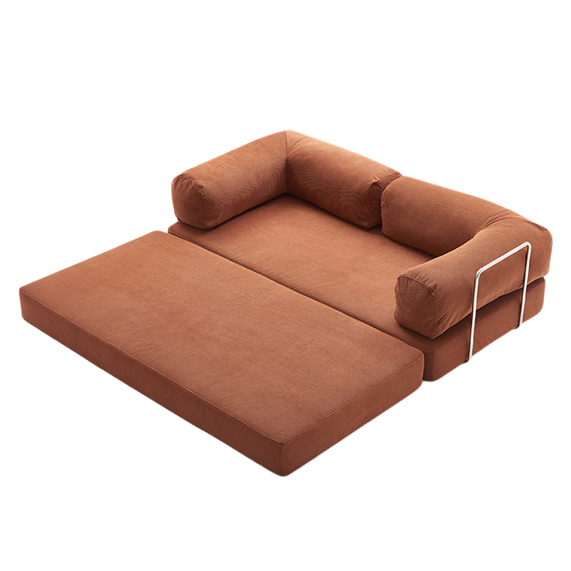 Wholesale Convertible Sofa Bed - Foldable Modular Sectional with Teddy Foam for Commercial Spaces (Living Room, Bedroom, Studio) - Bulk Order Compression Sofa in Box