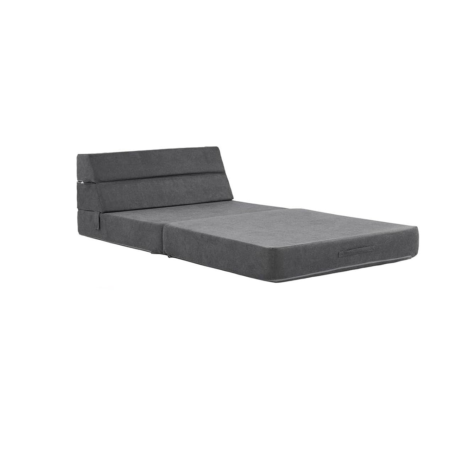 Foldable Foam Sofa Bed | Convertible Sleeper Chair with Back Support | Fabric Upholstery for Living Room and Hospitality Use