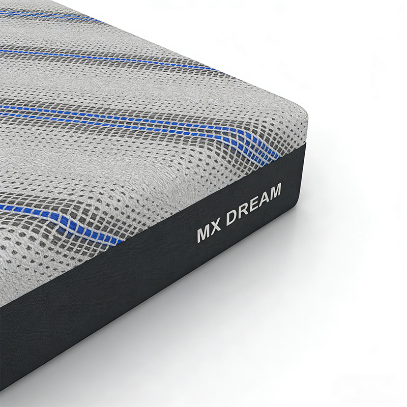 Wholesale Cooling Hybrid Mattress - White Geometric Top Roll-Packed OEM