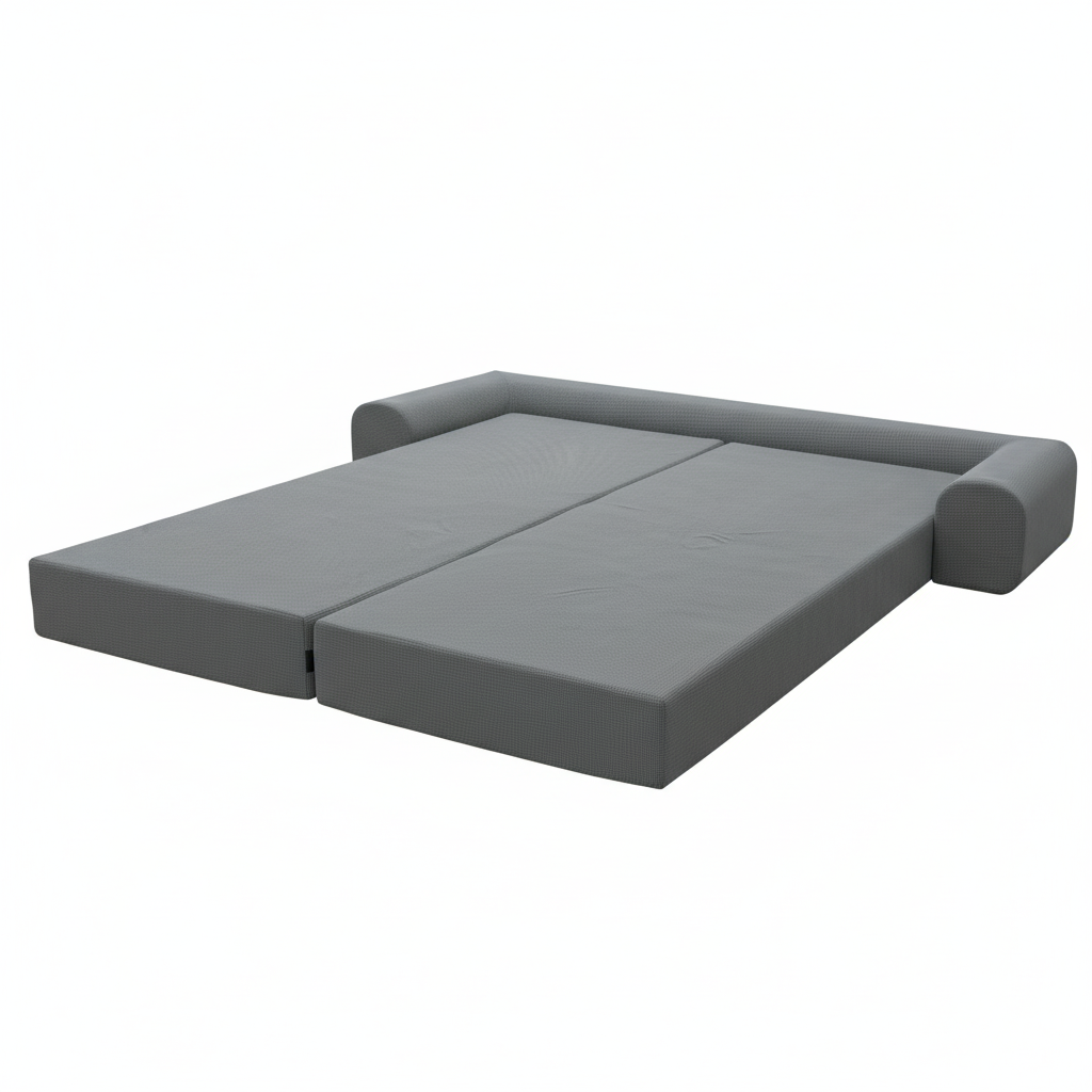 Versatile foam sofa bed with OEKO-TEX certification for living room