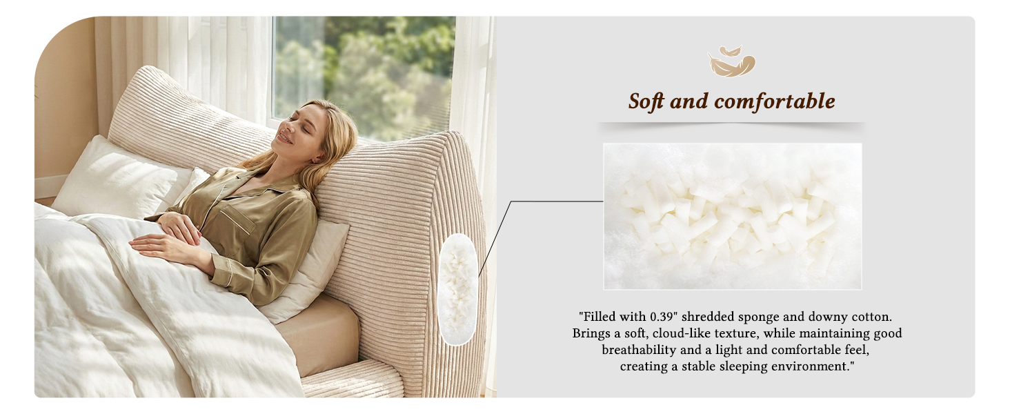 Detail of MX DREAM 0.39" shredded sponge and downy cotton filling for a breathable, cloud-like comfortable sleeping environment. Detail of MX DREAM 0.39" shredded sponge and downy cotton filling for a breathable, cloud-like comfortable sleeping environment.