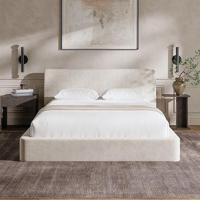 MX DREAM Upholstered Bed Frame Manufacturer | Modern Platform Bed with Soft Headboard