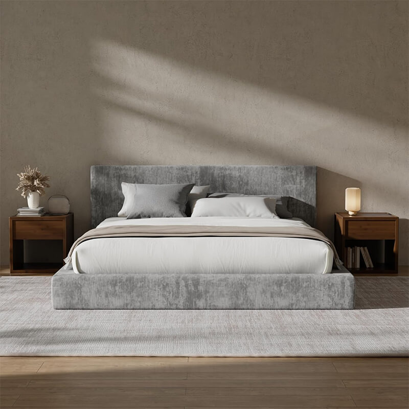 MX DREAM Modern Cloud-Feel Upholstered Bed – High-Efficiency Compressed Design for Easy Shipping & Retail